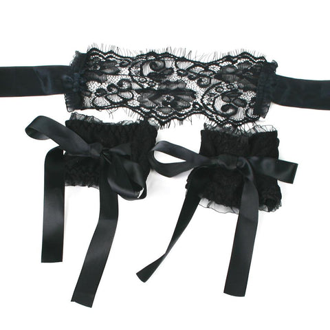 Lace Mask and Cuffs